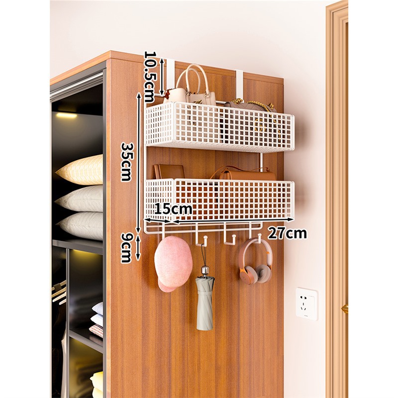 흰색 이중층 중간 후크(캐비닛 측면 모델)