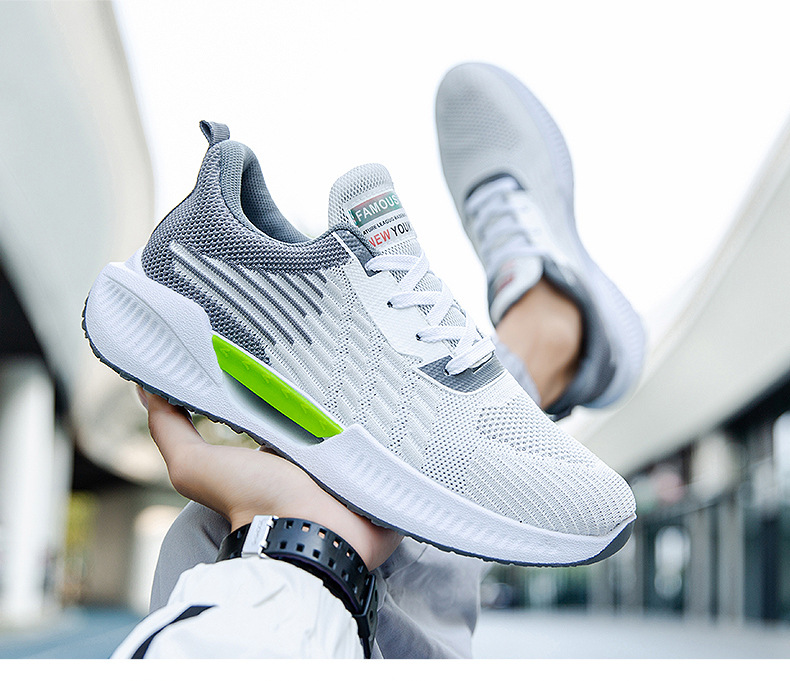 Scarpe da tennis da uomo Sneakers Tessuto Mesh Calzature da ginnastica comode e versatili_voghion.com