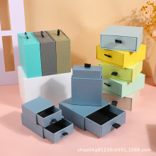 新款抽屉盒徽章盒防氧化首饰盒饰品包装盒子手串手链戒指伴手礼盒