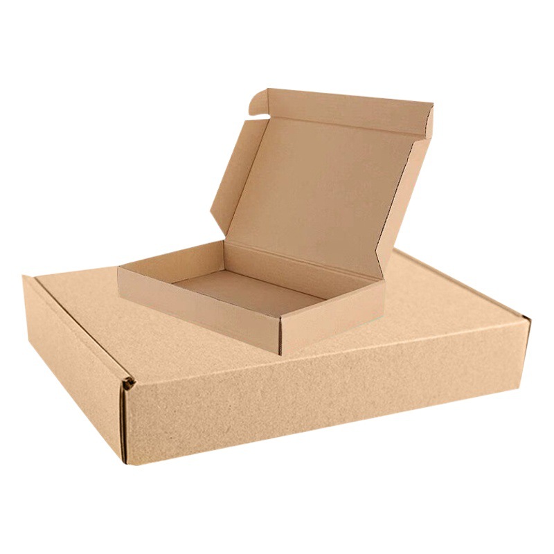 Caja de avión extra dura 15cm caja de embalaje express ropa mano corrugado cartón rectangular plano cartón al por mayor