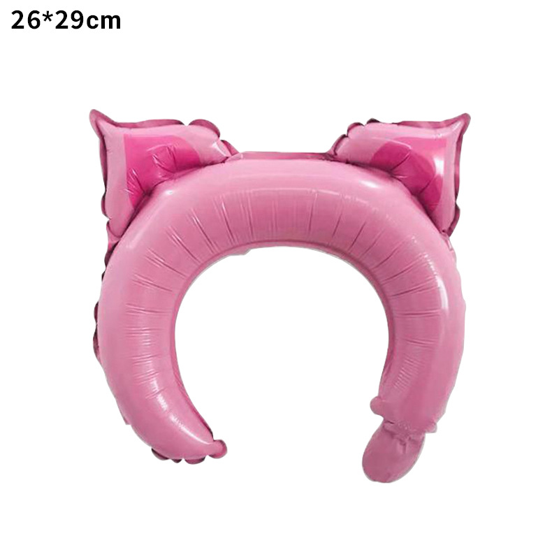 Globos inflables con forma de diadema para niños, famosos en Internet, regalos promocionales para escanear códigos QR, animales de dibujos animados, globos de aluminio para el Día Nacional