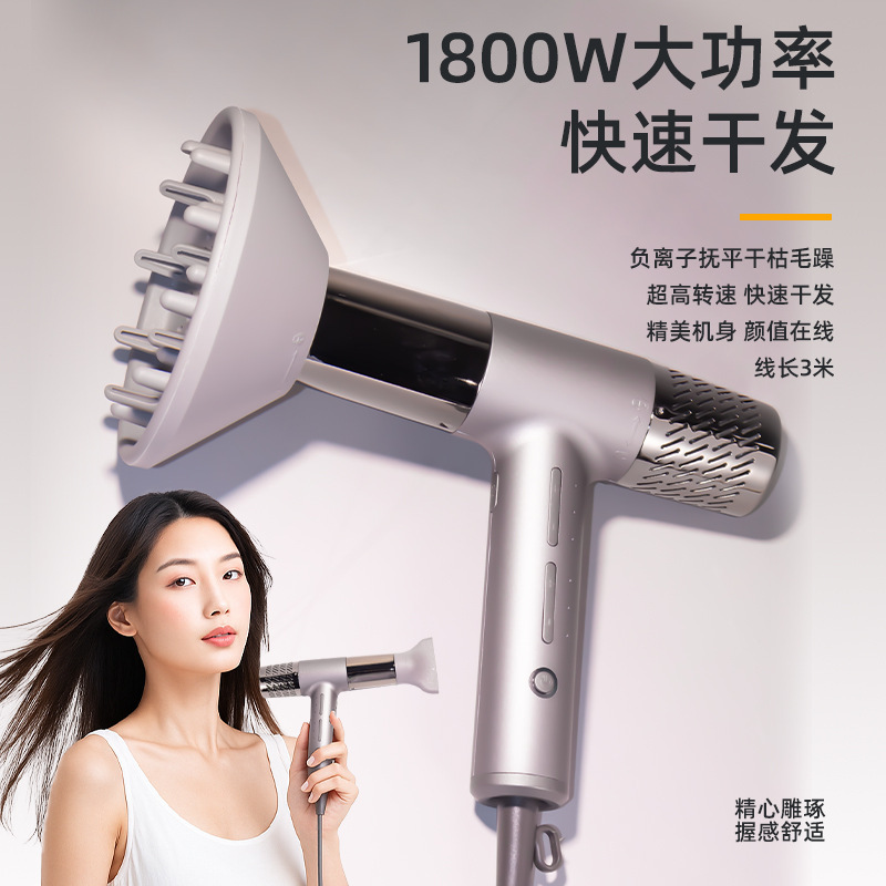 高速无叶吹风机负离子恒温护发大功率发廊专用家用轻便速干电吹风|undefined