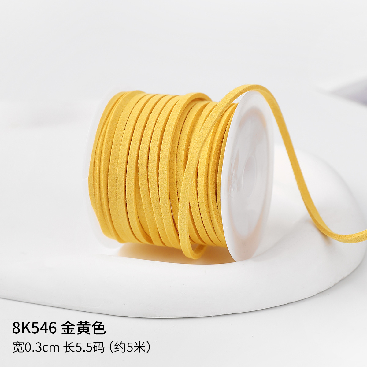 0.3cm cuerda de piel de ciervo gran rollo de cuerdas de lona de seda cinta de regalo caja de regalo embalaje de cinta de colores hecha a mano cuerda de tracción