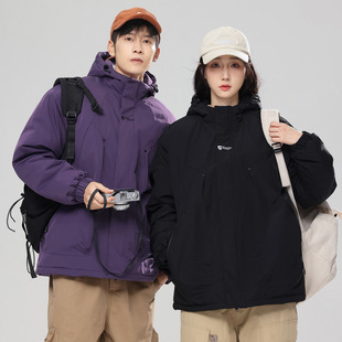 Customized Logo745 Upgraded Couple Cotton Jacket Embroidered Men's Autumn and Winter New Sports Outdoor Stone