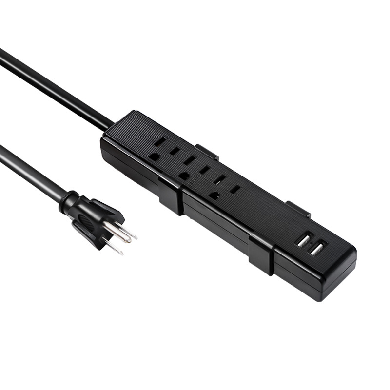 跨境批发卡座式桌面插座USB排插办公桌家用插线板多功能插座