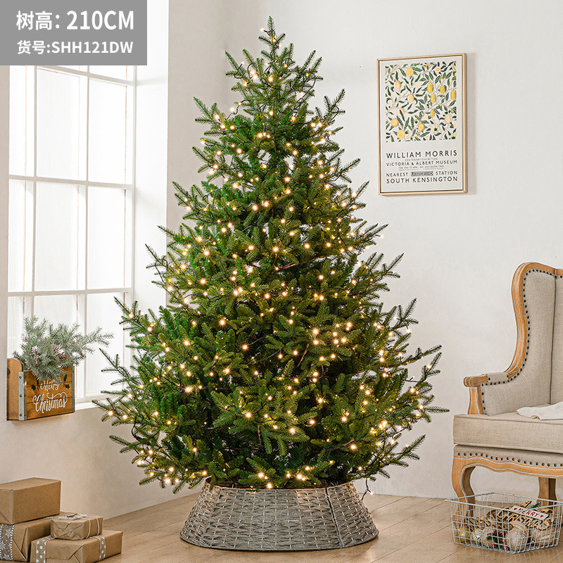 Cruzar la frontera nueva Navidad árbol de Navidad de lujo cifrado 2,1 m escena decoración gran simulación Pino árbol de Navidad