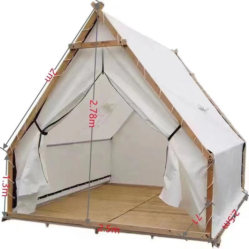 부식 방지 목조실 텐트 - 방수 옥스포드 천 크기 2.5*2.5
