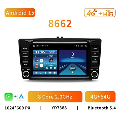 DVD Navigation A5 8inch Android Car Central - 8662-android-15-8-core-4g64g-8inch