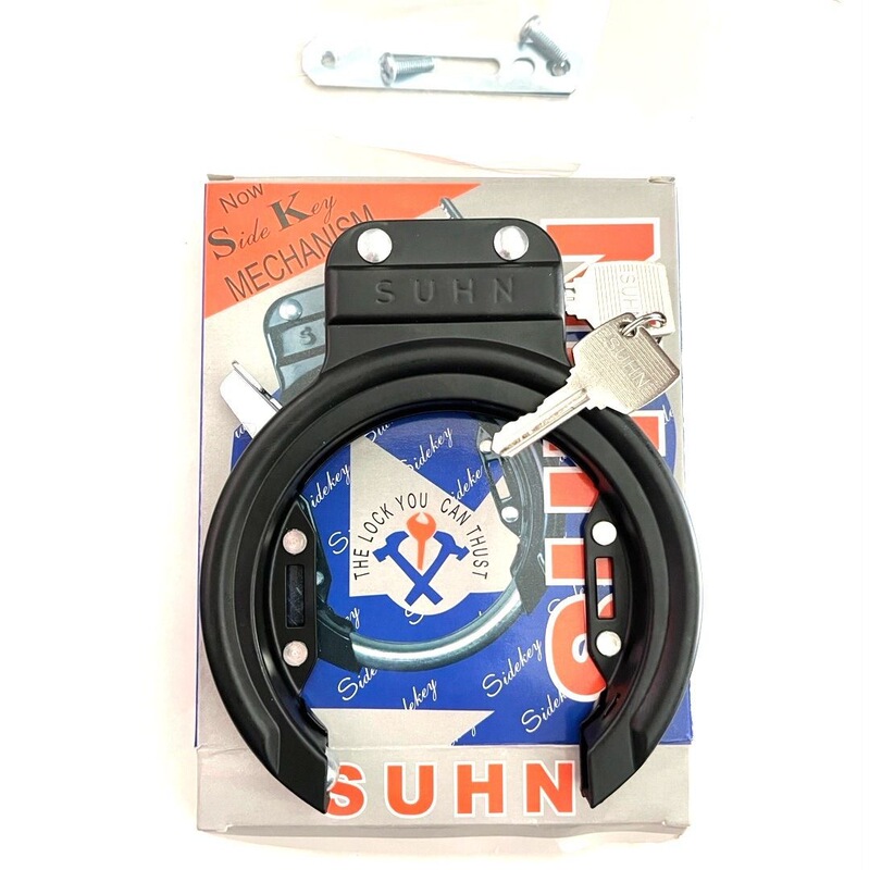 Retro Vintage Horseshoe Lock for Road Bicycles, Fully Enclosed Steel Tube Lock, Bicycle Ring-Shaped Anti-Theft Lock, Cycling Supplies