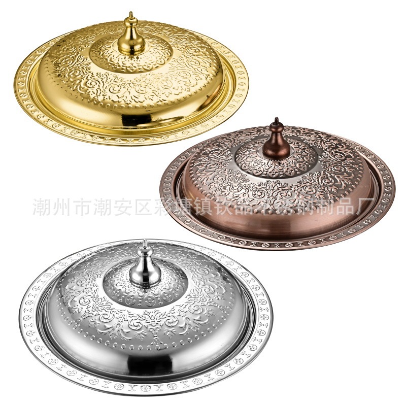 不锈钢高雅盆 镀金工艺盆特色古铜玫瑰金装饰盆婚宴盆家用糖果盆|undefined