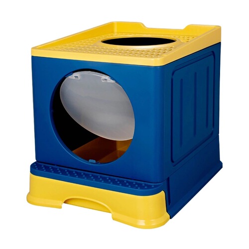 Fully Enclosed Litter Box Top-Loading Foldable Large Cat Bed Odor-Removing Drawer-Type Splash-Proof Easy-to-Clean Cat Toilet