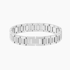 tk 人気のチタン鋼ブレスレットフレンチライト高級 18 k ゴールド防水非退色ハンドジュエリー調節可能なワニブレスレット卸売