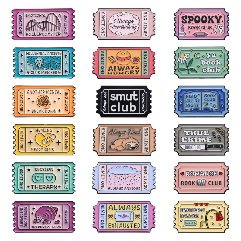 QHXZ253 Stamp suit Alloy Color All-match English Alphabet Series
