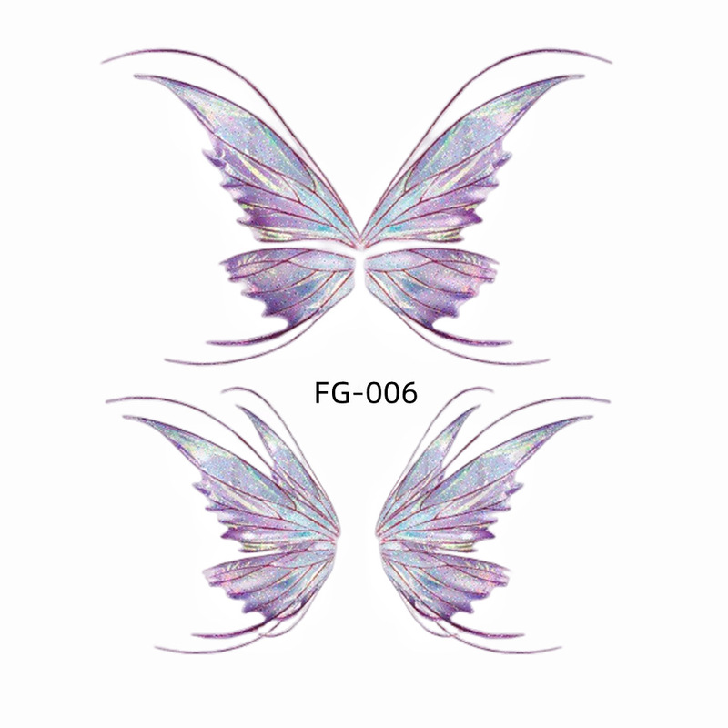Glitter Glitter Gradient Butterfly Wings Tattoos Facial Stickers for Kids Eye Makeup DIY Stickers Fish Scale Show Glitter Glitter Gradient Butterfly Wings Tattoos Facial Stickers for Kids Eye Makeup DIY Stickers Fish Scale Show