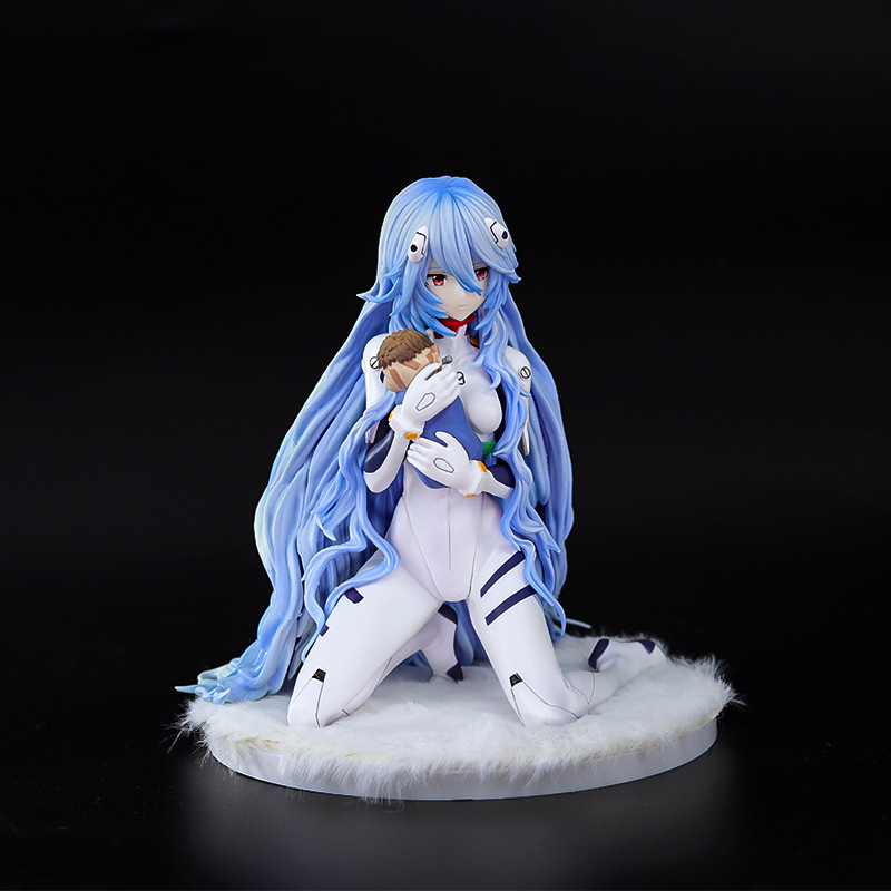 美少女フィギュア 跪き姿 長髪 綾波レイ 美少女二次元アニメモデル置物|undefined
