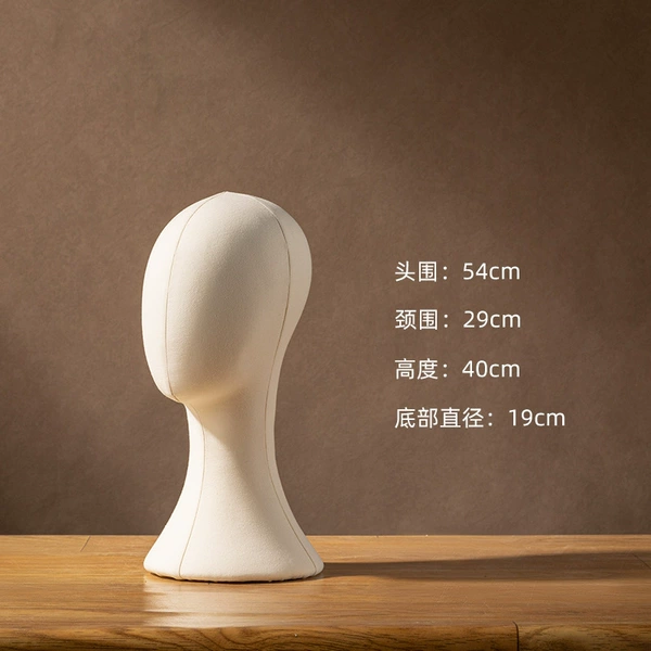 White linen short headband [can be inserted into pins]