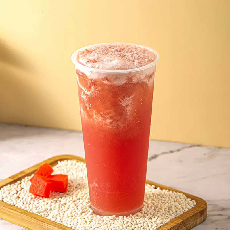 现货一次性塑杯一次性奶茶杯加厚磨砂透明注塑杯外卖果汁打包杯