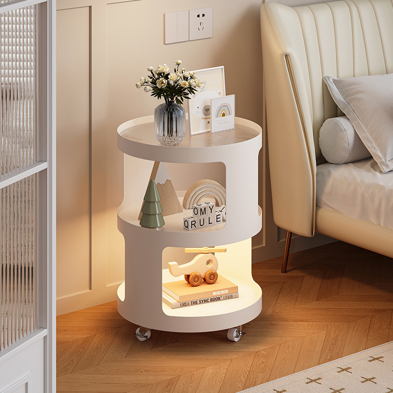 铁艺边几可移动沙发边柜玻璃床头柜轻奢简约现代茶几客厅金属风