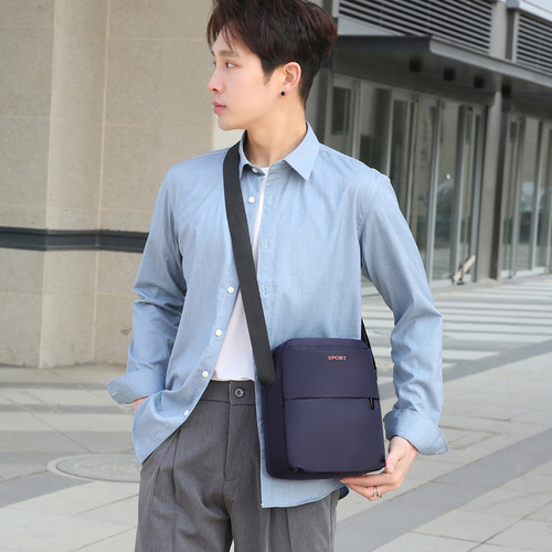 New  Men's Backpack Large Capacity Single Shoulder Bag Casual Sports Crossbody Bag Korean Style Multi Compartment Single Shoulder Bag