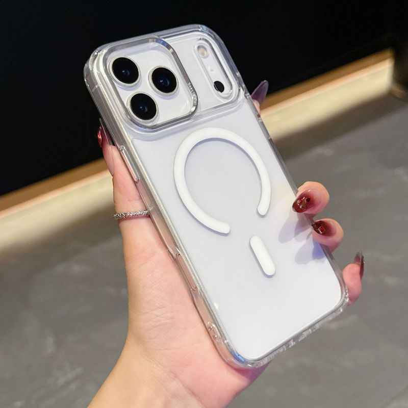 跨境适用iPhone17ProMax手机壳透明磁吸苹果17Air冰彩防摔保护套|undefined