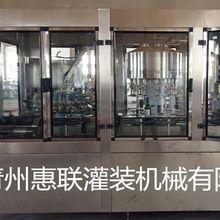 洗瓶灌装压盖一体机  葡萄酒果汁饮料三合一灌装设备 三联机