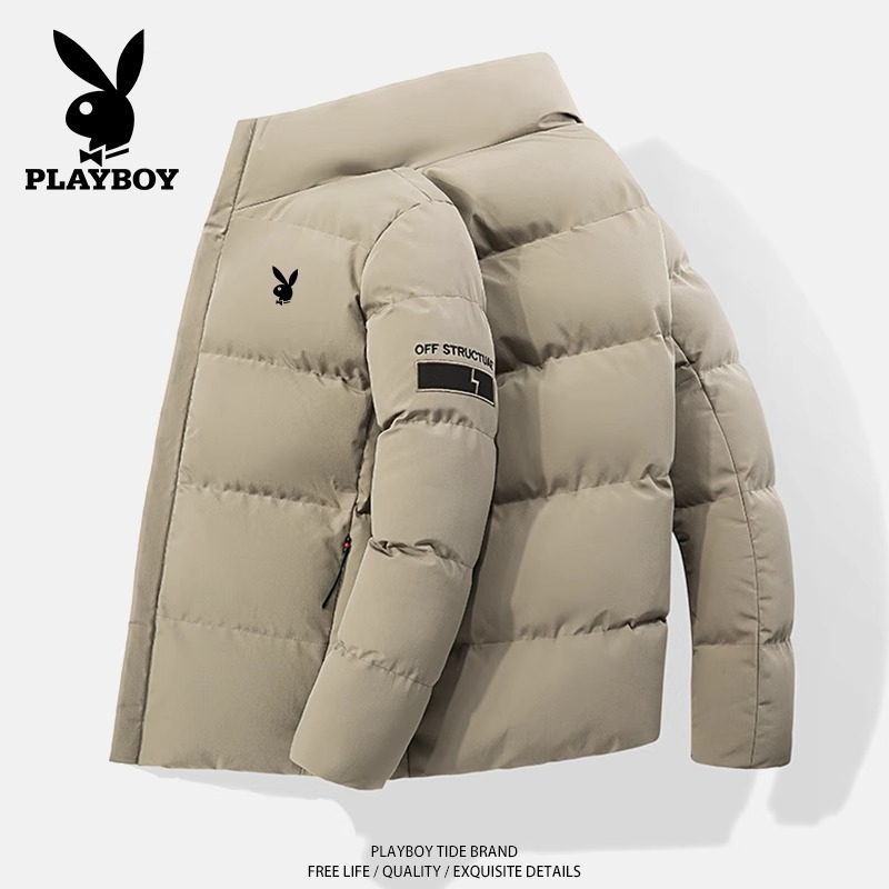 Tejido de alta densidad perfilado chaqueta de plumón hombre ropa de invierno vintage a prueba de viento engrosado chaqueta de herramientas de invierno de negocios ocio