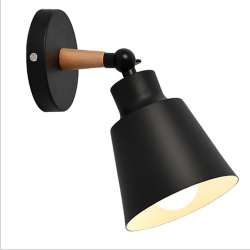 Nordic modern minimalist bedroom wall lamp American country iron macaron restaurant bar living room TV wall lamp