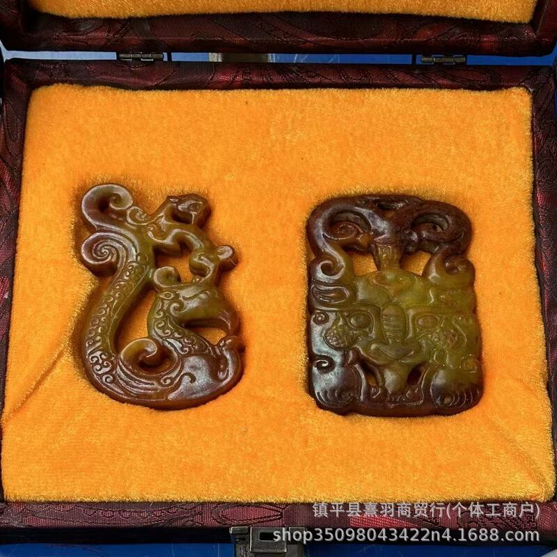 大量批发直播供货仿古做旧工艺品岫玉多款高仿明清玉器手把件挂件|undefined