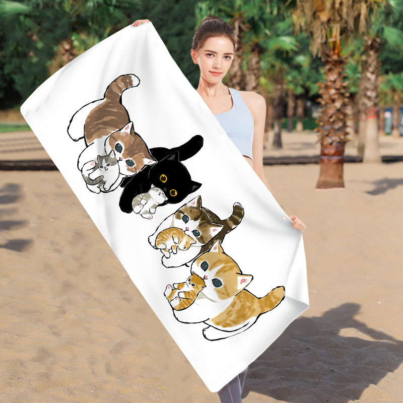 마오푸 샌디 산리오 비치 타월