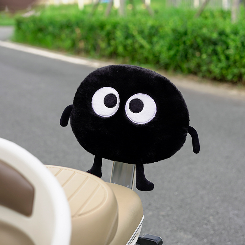 Universal 2025 New Small Coal Ball Car Seat Cushion Four Seasons Universal (Elektromobil üçün bamper qoruyucu yastıqlar) - black