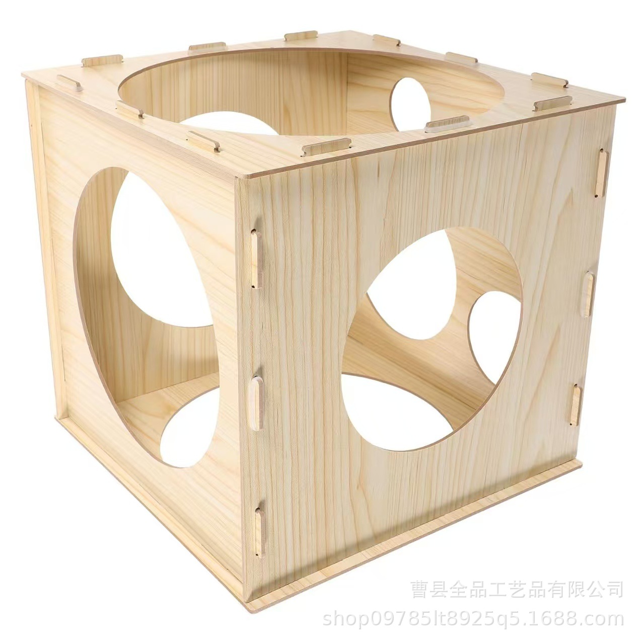 Caja de medición de bolas desmontable de madera Dispositivo de medición de bolas de madera Fiesta de fiesta Globo de medición Decoración de globos Accesorios de caja de madera