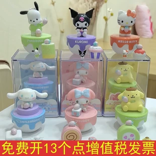 Коллекционные фигурки (Sanrio) Kuromi Hello Kitty Cinnamoroll Pompompурин — 6 персонажей в акриловом боксе, 72 шт. в ассортименте