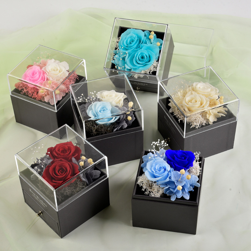 Valentine's Day Romantic Sweet Rose Preserved Fresh Flower Anniversary Party Festival display picture 3