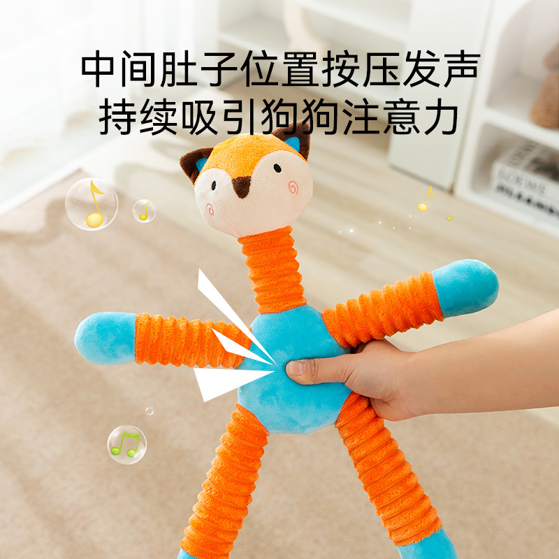 Perro de juguete de sonido auto-HI aliviar el consumo de artefactos tapados molienda física cachorro resistente a los mordiscos peluche Corgi suministros para mascotas