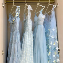 十三行夏季新款女装士甜辣吊带连衣裙裙子女夏浅色高级感批发尾货