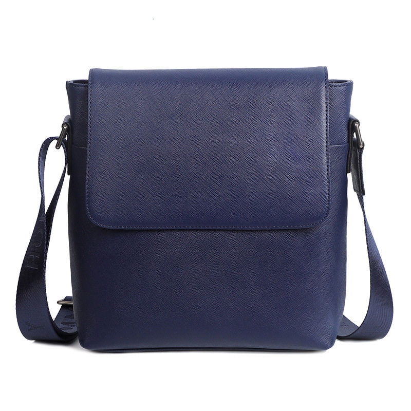Túi đeo chéo nam da bò vân chéo cổ điển 29×11×17 cm — Cà phê nâu, 50 RMB. Bán lỗ do mua số lượng lớn., Xanh Đậm, 50 Yuan, Thanh Lý Tồn Kho - Bán Thua Lỗ Vì Số Lượng Lớn!