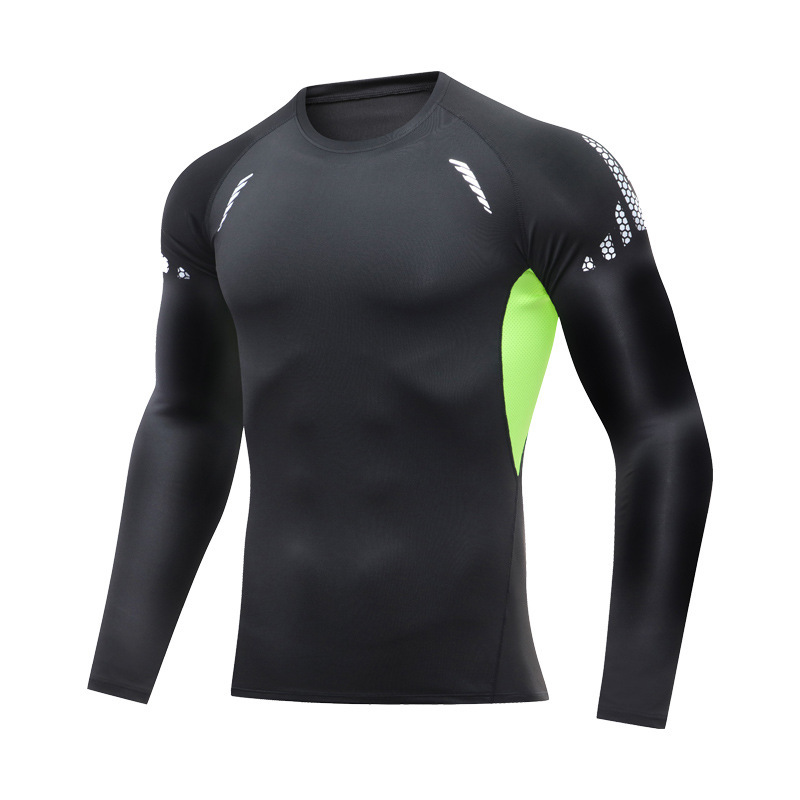 Proスポーツレオタード男高弾速乾ランニング長袖バスケットボールサッカーフィットネス騎乗レギンス吸汗tシャツ|undefined