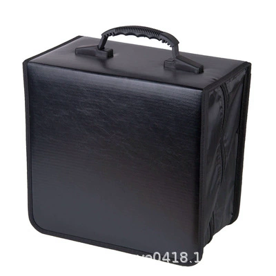 400 CD Pack Disc Bag CD Box Большая емкость Утолщенная Портативная Черная кожаная сумка 320 CD