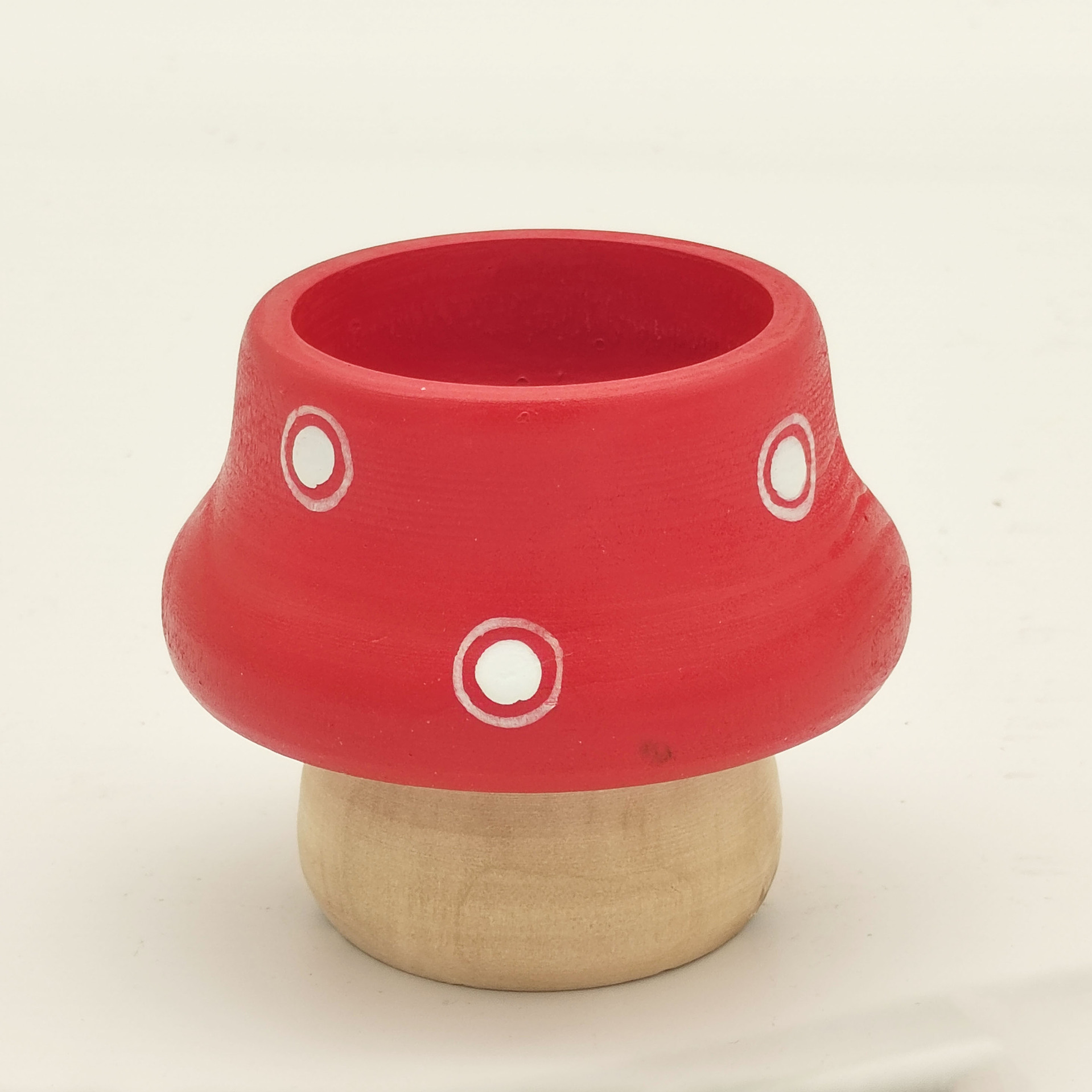 Fábrica de hongos en stock candelabro de madera atmósfera decoración de escritorio candelabro