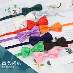 Fashion casual business suit collar bow tie groom best man Korean solid color bow tie bow spot wholesale