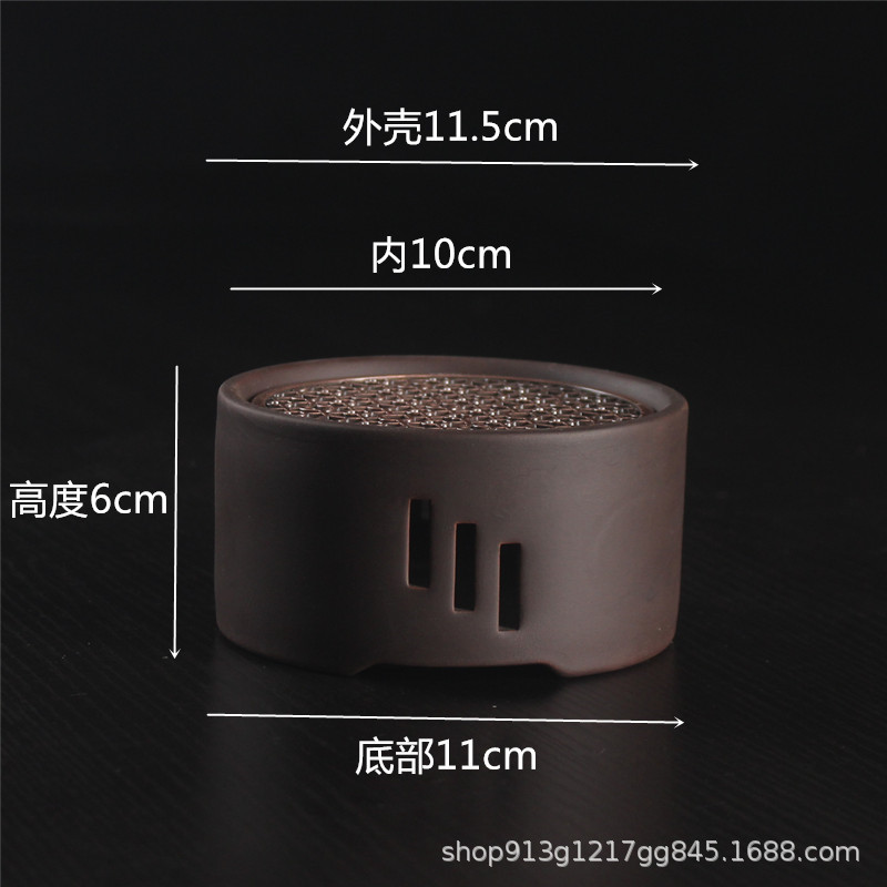 Vela de estilo japonés tetera calentador de té base tetera doméstica calefacción calentador de té Kung Fu ceremonia del té cero con calentador de té caliente