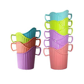 5YA1杯托一次性杯托防烫塑料纸杯托手提杯套茶杯底座杯架加厚通用