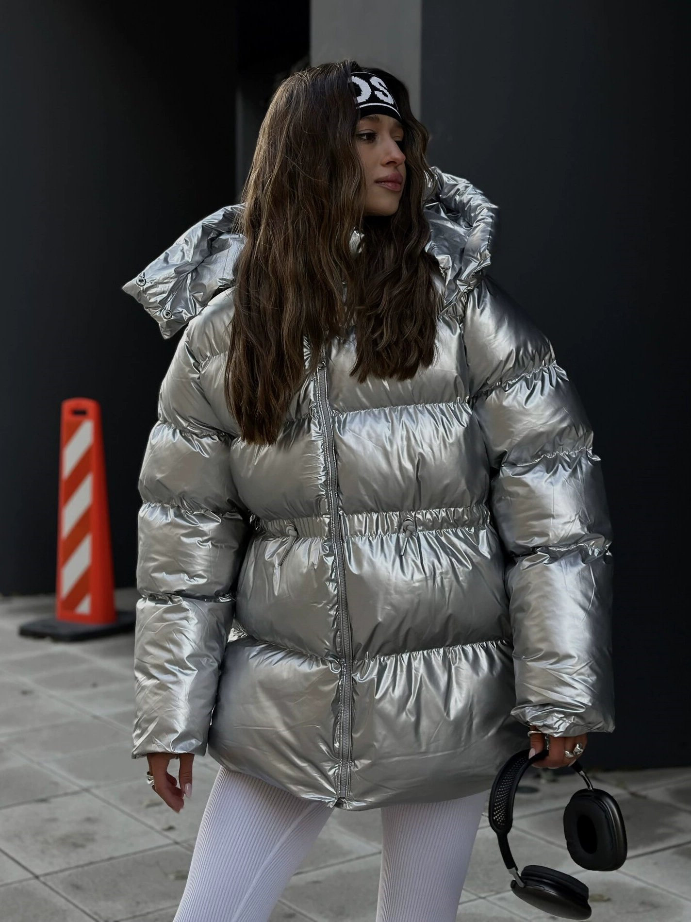 (Cross-border trading), fashionable removable down jacket with hood, European style, high-quality style