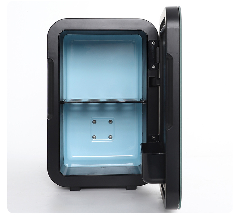 New cross-border 6L small refrigerator for office, dormitory, and student use, dual-purpose for home and car, portable with heating and cooling functions