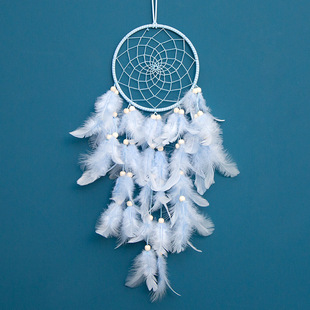 Feather Dream Catcher Hanging Wind Bell diy Handmade Material Bag for Girlfriend Birthday Gift Room Decorations Cross Border