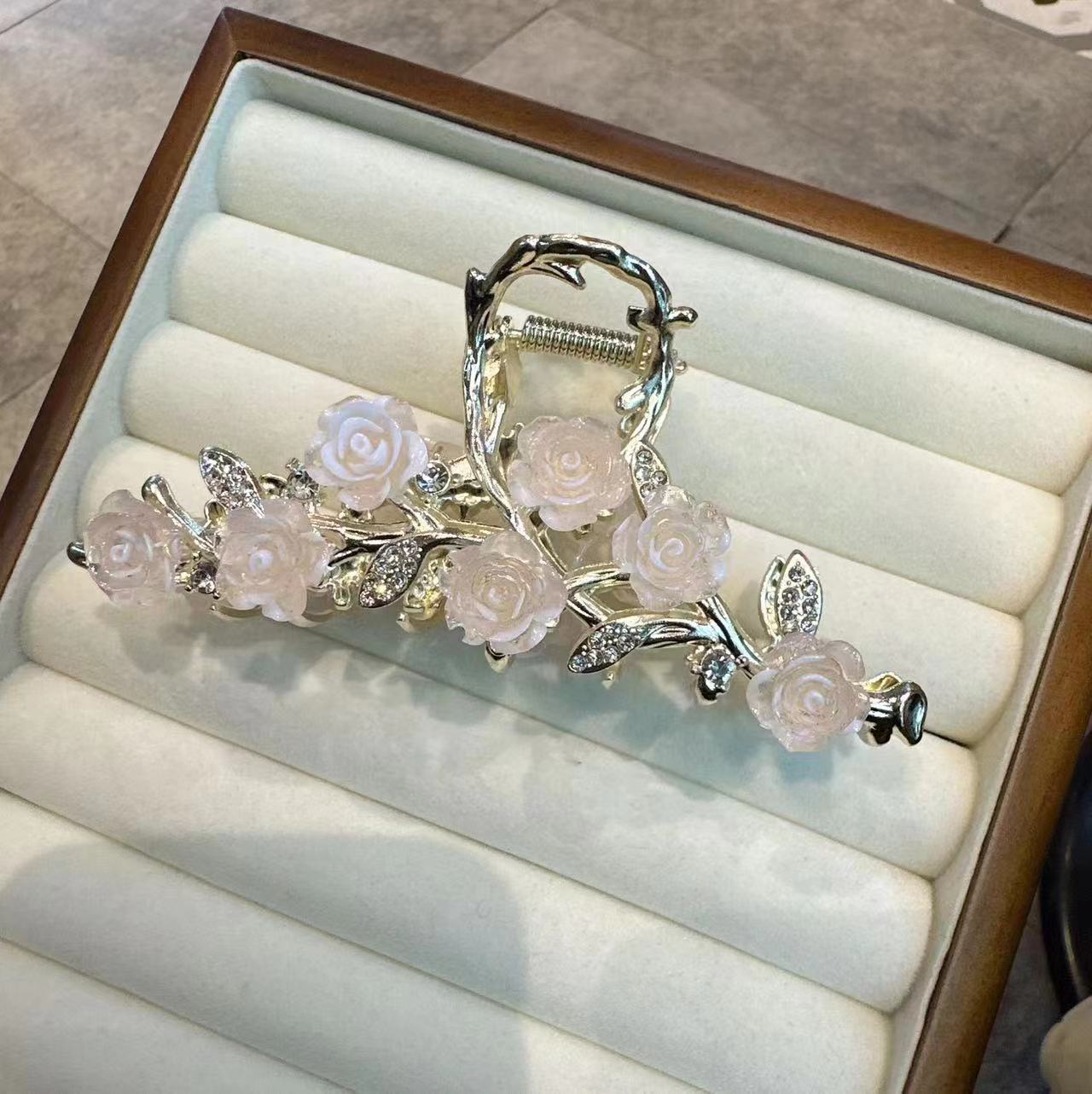 7 로즈 프렌치 메탈 클립 핑크