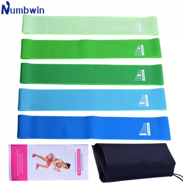 Latex 600 yoga tension ring seven-piece set gradient elastic belt 5 strength standard set 5-40 pounds resistance band