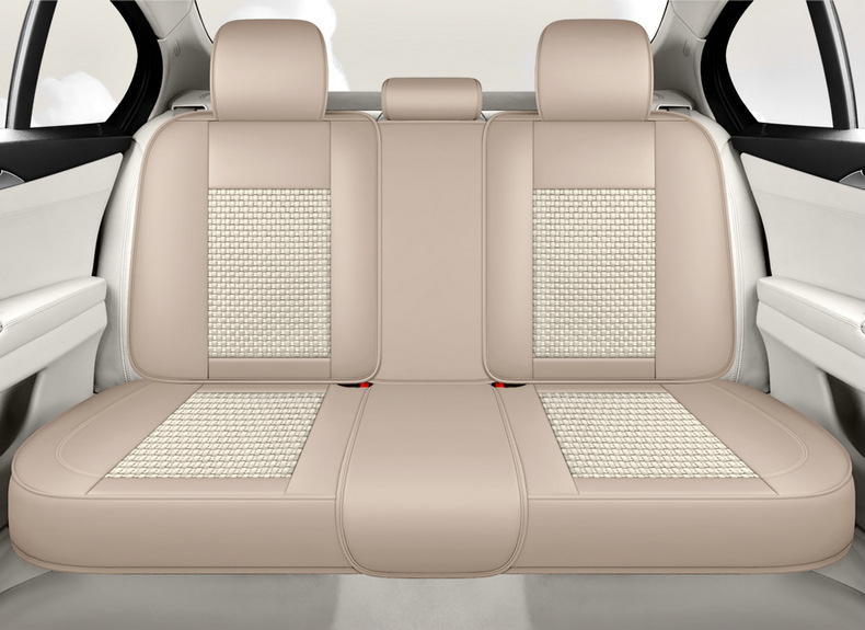 Car Cushion Four Seasons Universal Car Seat Cover 24 New Ice Silk Summer Nappa Pi Full Enclosure Cushion Seat Cover