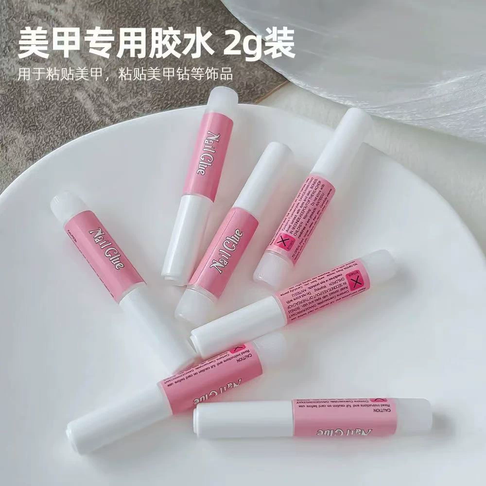 Мини-маникюрный клей для ногтей с водяным наклейкой долговечный маникюр без огней