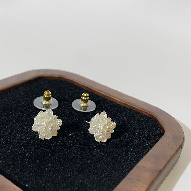 사랑과 낸시 13 라인  바늘 수지 로즈 틈새 디자인 고급 간단한 통근 여성 귀걸이